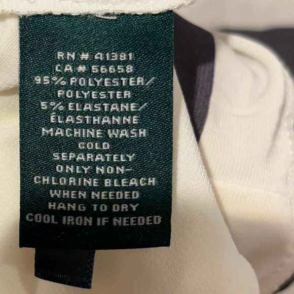 Lauren Ralph Lauren Size 6 White & Gray Striped Mini Dress - Picture 5 of 5